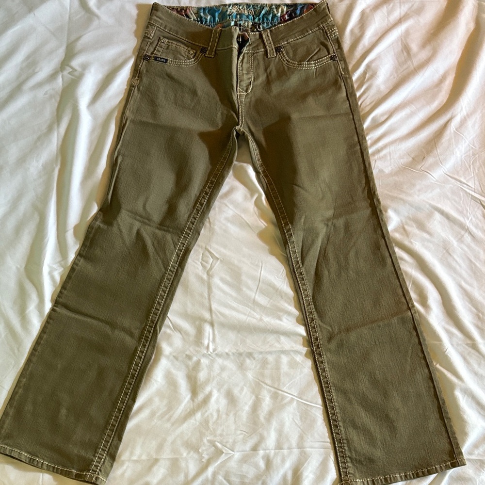 Adiktd Men's Khaki Bootcut Jeans